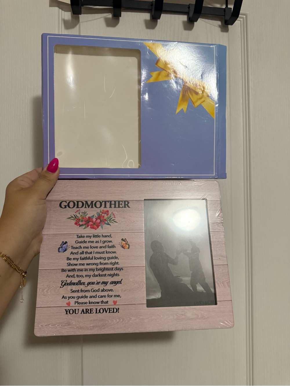 Godmother Floral Photo Frame Look 4x6 - Picture 2 of 4